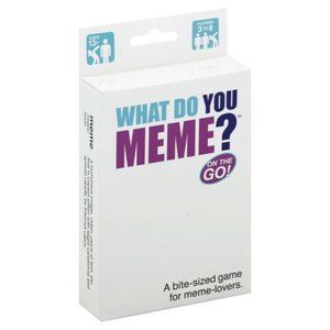 WHAT DO YOU MEME? On The Go! The Bite-Sized Travel Edition Card Game